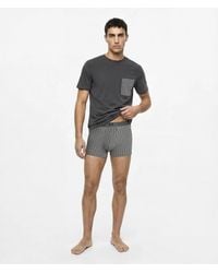 KARL LAGERFELD - Ikon Pajama T-Shirt And Trunks Gift Set - Lyst
