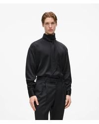 KARL LAGERFELD - Kl Studio Scarf-Detail Shirt - Lyst