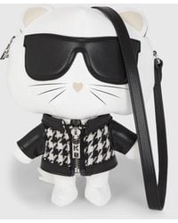 KARL LAGERFELD - Ikon Choupette Crossbody Bag - Lyst
