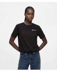KL Jeans - Tied-Hem T-Shirt - Lyst