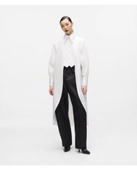 KARL LAGERFELD - Kl Studio Layered Long Shirt - Lyst