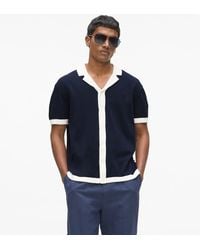 KARL LAGERFELD - Monogram Knitted Polo Shirt - Lyst