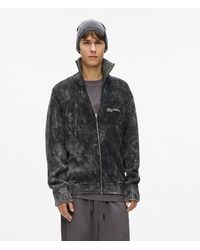 KL Jeans - Washed Zip-Up Sweater - Lyst