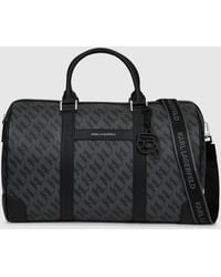 KARL LAGERFELD - Ikon Monogram Weekender Bag - Lyst