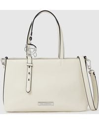 KARL LAGERFELD - Ikon Smooth Small Tote Bag - Lyst