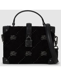 KARL LAGERFELD - K/Autograph Padlock Rhinestone Trunk Bag - Lyst