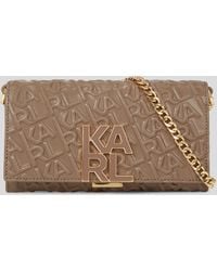 Karl Lagerfeld - K/karl Logo Wallet On Chain - Lyst