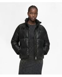 KL Jeans - Faux-Leather Puffer Jacket - Lyst