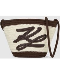 KARL LAGERFELD - K/Autograph Rope Small Beach Bag - Lyst