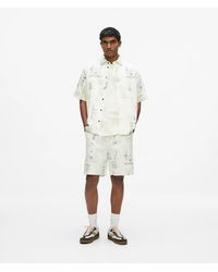 KARL LAGERFELD - Shorts Mit Maison De Karl-Illustration, Herren, Größe - Lyst