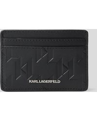 Karl Lagerfeld - K/loom Leather Card Holder - Lyst