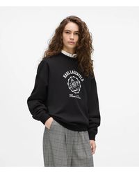 KARL LAGERFELD - Ikon Choupette Muse Sweatshirt - Lyst