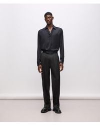 KARL LAGERFELD - Kl Studio Satin Detail Pants - Lyst