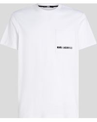 Karl Lagerfeld - Karl Logo Pocket T-shirt - Lyst