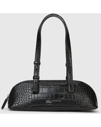 KL Jeans - Croco Elongated Shoulder Bag - Lyst