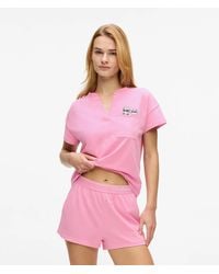 KARL LAGERFELD - Ikon Short Pajama Set - Lyst