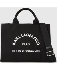 KARL LAGERFELD - Rue St-Guillaume Medium Square Tote Bag - Lyst