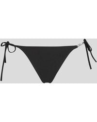 KARL LAGERFELD - Side-Tie Bikini Bottoms - Lyst