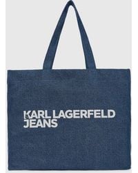 KL Jeans - Logo Denim Shopper - Lyst