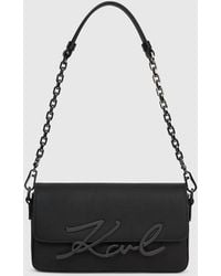 KARL LAGERFELD - K/Signature Small Chain Shoulder Bag - Lyst