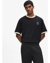 KARL LAGERFELD - Ikon Circle Logo T-Shirt - Lyst