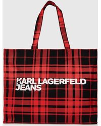 KL Jeans - Logo Checked Shopper - Lyst