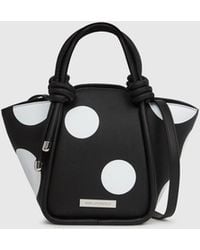 KARL LAGERFELD - Ikon Pebble Polka Dot Tote Bag - Lyst