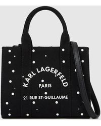 KARL LAGERFELD - Rue St-Guillaume Mini Faux-Pearls Tote Bag - Lyst