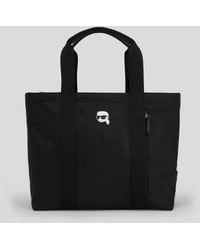 Karl Lagerfeld - Ikon Nylon Large Zip-top Tote Bag - Lyst
