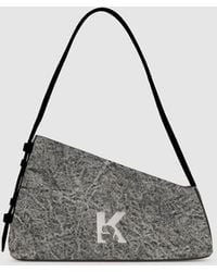 KL Jeans - Geo Denim Shoulder Bag - Lyst