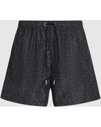 KARL LAGERFELD - Ikon All-Over-Print Short Boardshorts - Lyst