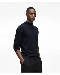 KARL LAGERFELD - Wool Turtleneck Sweater - Lyst