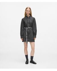 KL Jeans - Belted Denim Dress - Lyst