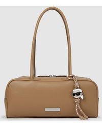 KARL LAGERFELD - Ikon Smooth Rectangular Bag - Lyst
