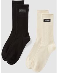KARL LAGERFELD - Logo Socks – 2 Pack - Lyst