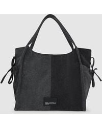 KL Jeans - Two-Tone Denim Shopper - Lyst