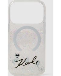 KARL LAGERFELD - Ikon Choupette Glitter Iphone 17 Pro Max Case - Lyst