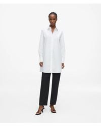 KARL LAGERFELD - Signature Poplin Tunic Shirt - Lyst