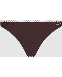 Karl Lagerfeld - Culotte De Bikini À Volants, Femme, Taille - Lyst