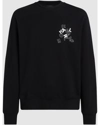 KARL LAGERFELD - Logo Letters Sweatshirt - Lyst