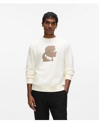 KARL LAGERFELD - Kameo Crew Neck Sweatshirt - Lyst