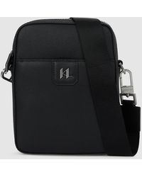 KARL LAGERFELD - Sac Bandoulière En Cuir K/Monogram, Homme, Taille - Lyst