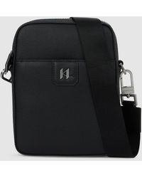 Karl Lagerfeld - K/Monogram Leather Crossbody Bag - Lyst