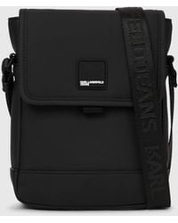 KL Jeans - Coated Technical-Leather Reporter Bag - Lyst
