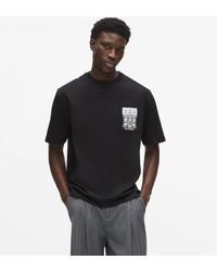 KARL LAGERFELD - Exclusive Maison De Karl Pocket T-Shirt - Lyst