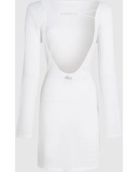 KARL LAGERFELD - Textured Faux-Pearl Mini Beach Dress - Lyst