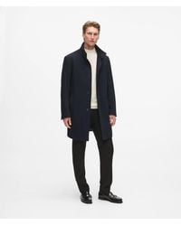 KARL LAGERFELD - High-Stand Collar Coat - Lyst