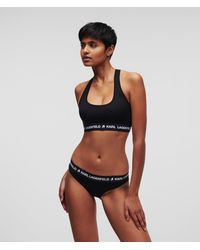 KARL LAGERFELD - Logo Bralette - Lyst