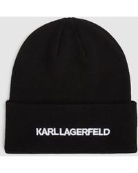 KARL LAGERFELD - Logo Beanie - Lyst