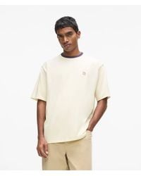 KARL LAGERFELD - Ikon Striped Neck T-Shirt - Lyst